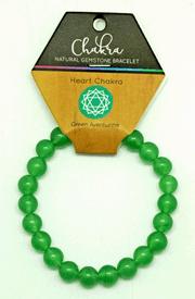 Heart Chakra Green Aventurine Gemstone Bracelet